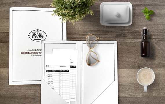 Разработка дизайна меню для ресторана GRAND TERRACE